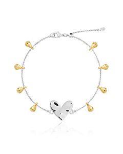 Joma Jewellery Anklet Silver Heart